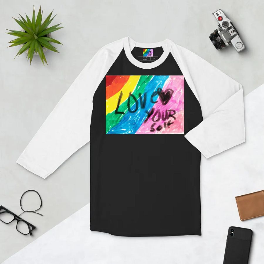 Love Yourself Original Artwork Baseball Shirt product image (15)
