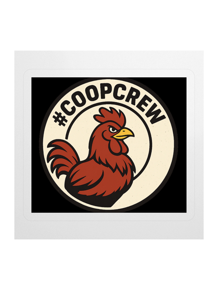 Rooster #COOPCREW Kiss Cut Stickers product image (4)