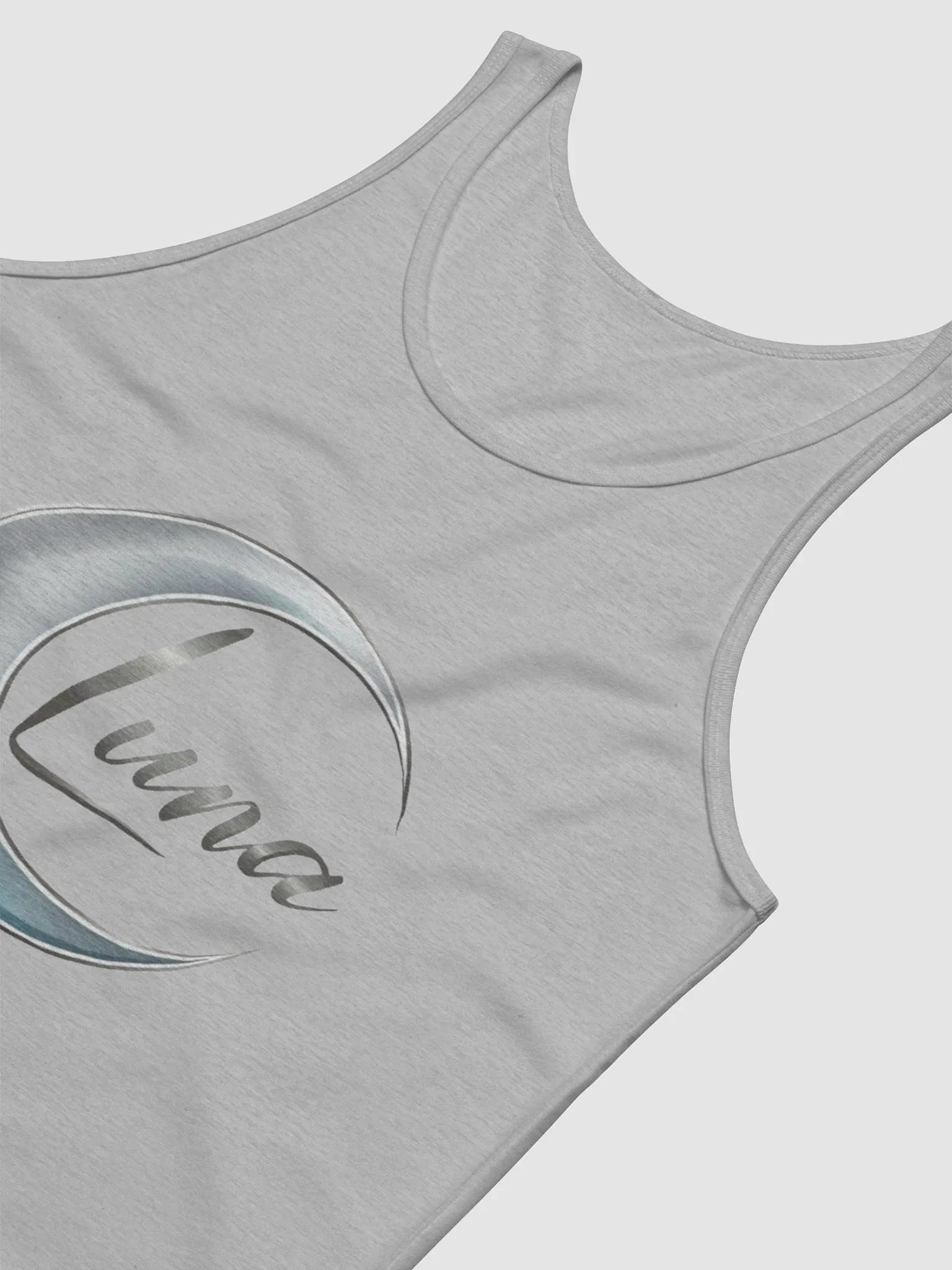Luna Unisex Jersey Tank - Celestial Crescent Design product image (6)