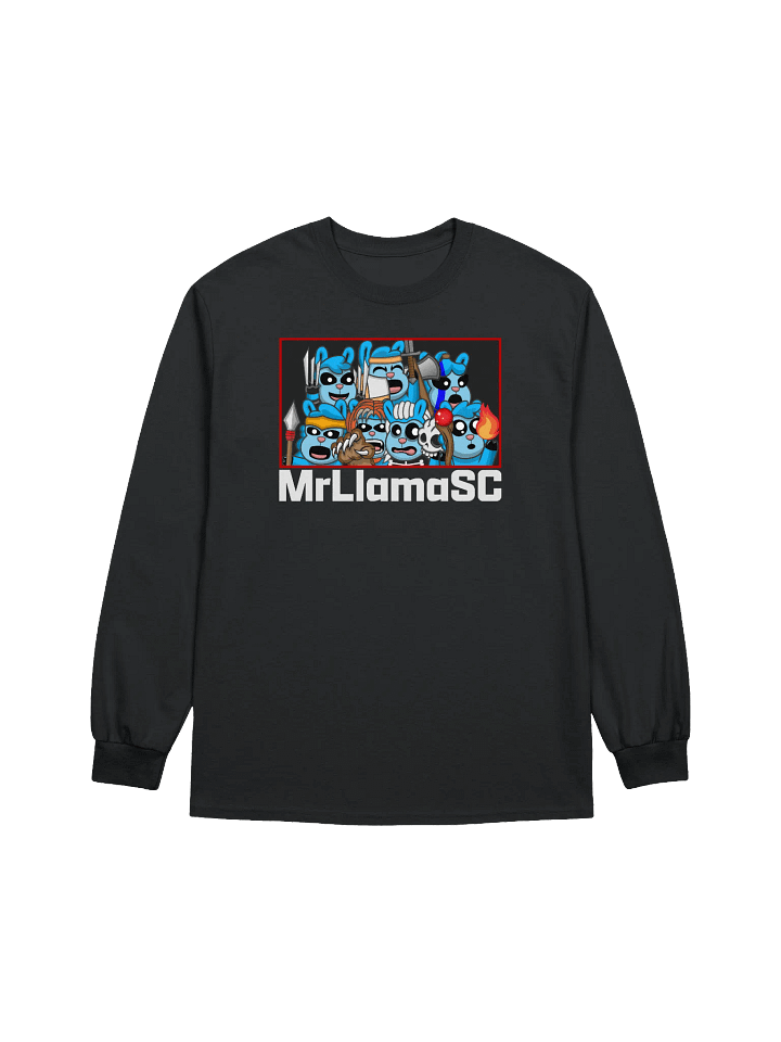 MrLlamaSC Llama Family Long Sleeve T-Shirt product image (1)