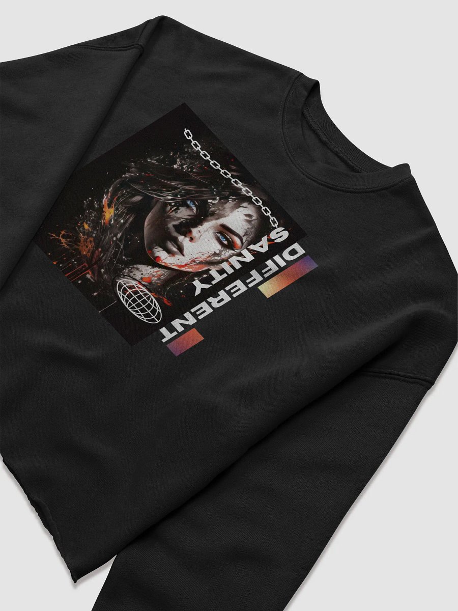 Sanity Splatter Women's Artistic Crop Sweatshirt product image (4)