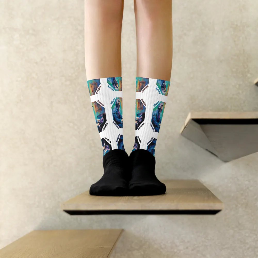 Frédéric Chopin [Playing Piano] - Piano Genius | Socks product image (8)