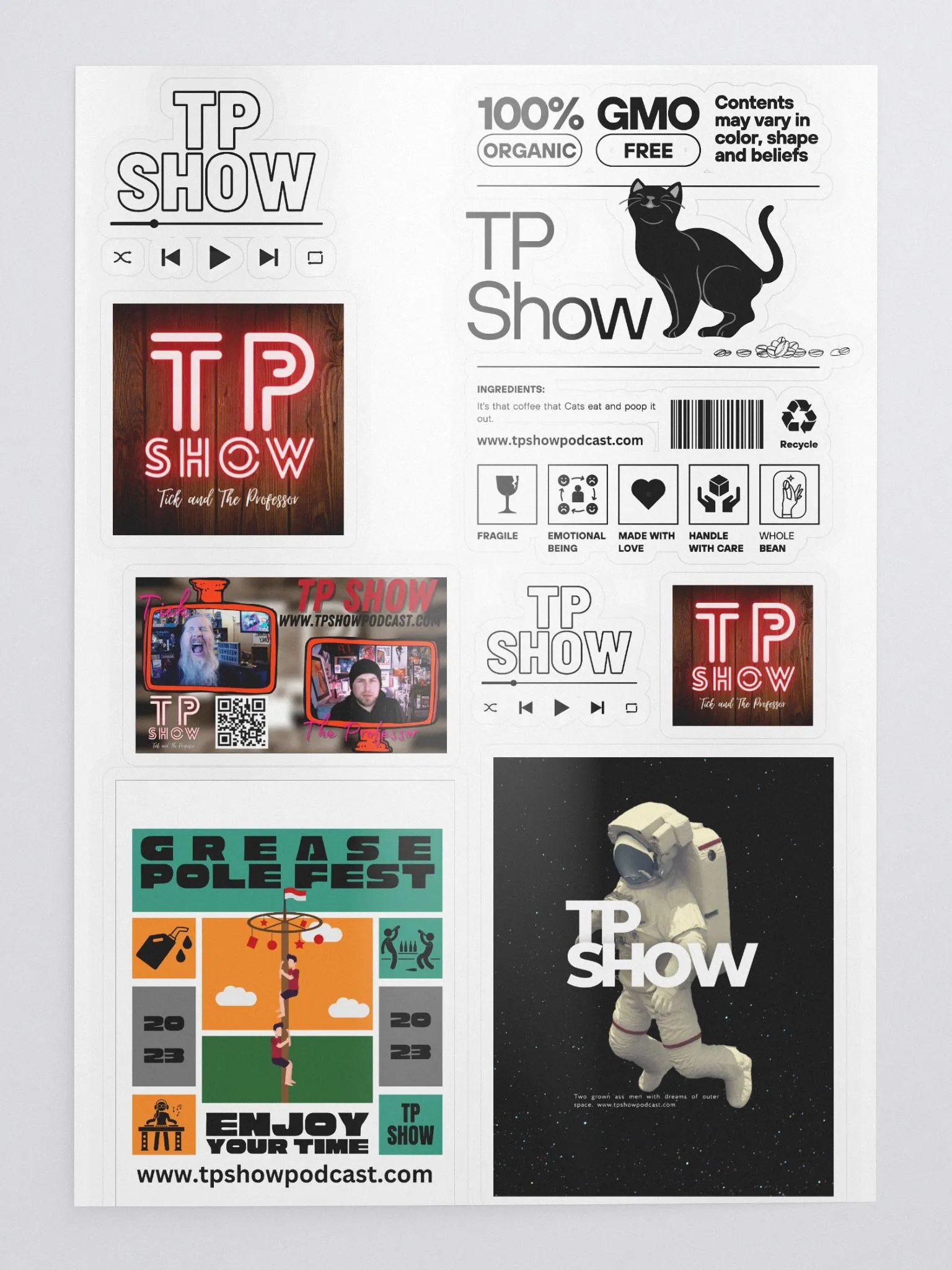 TP Show Sticker Sheet product image (1)
