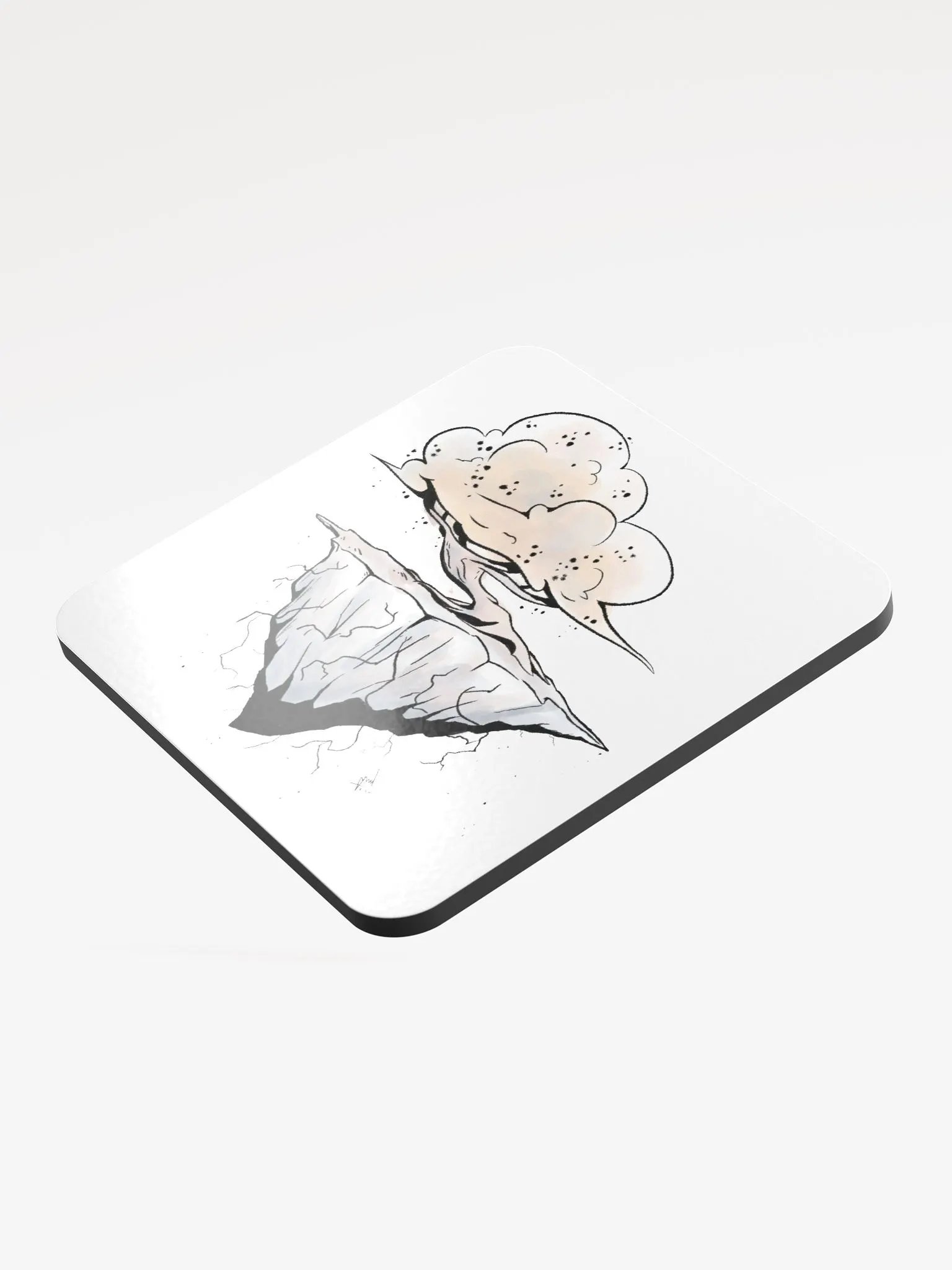 Soil and Tree | Glossed Cork Coaster product image (3)