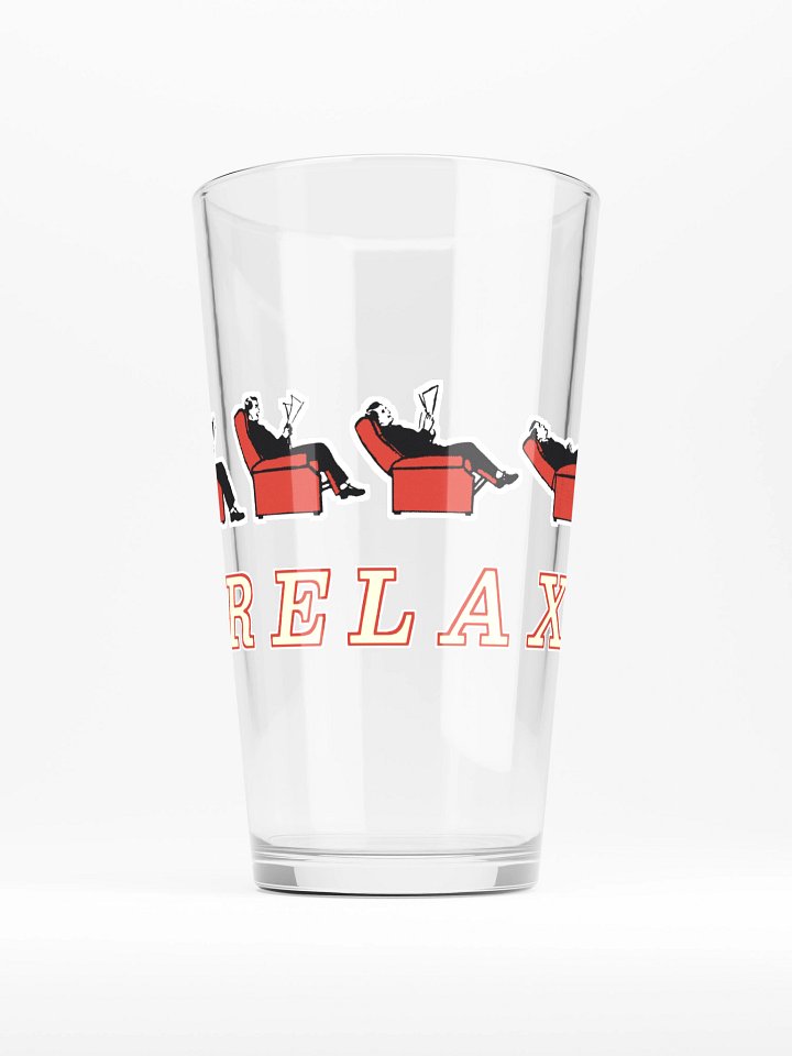 'Relax' Pint Glass product image (1)
