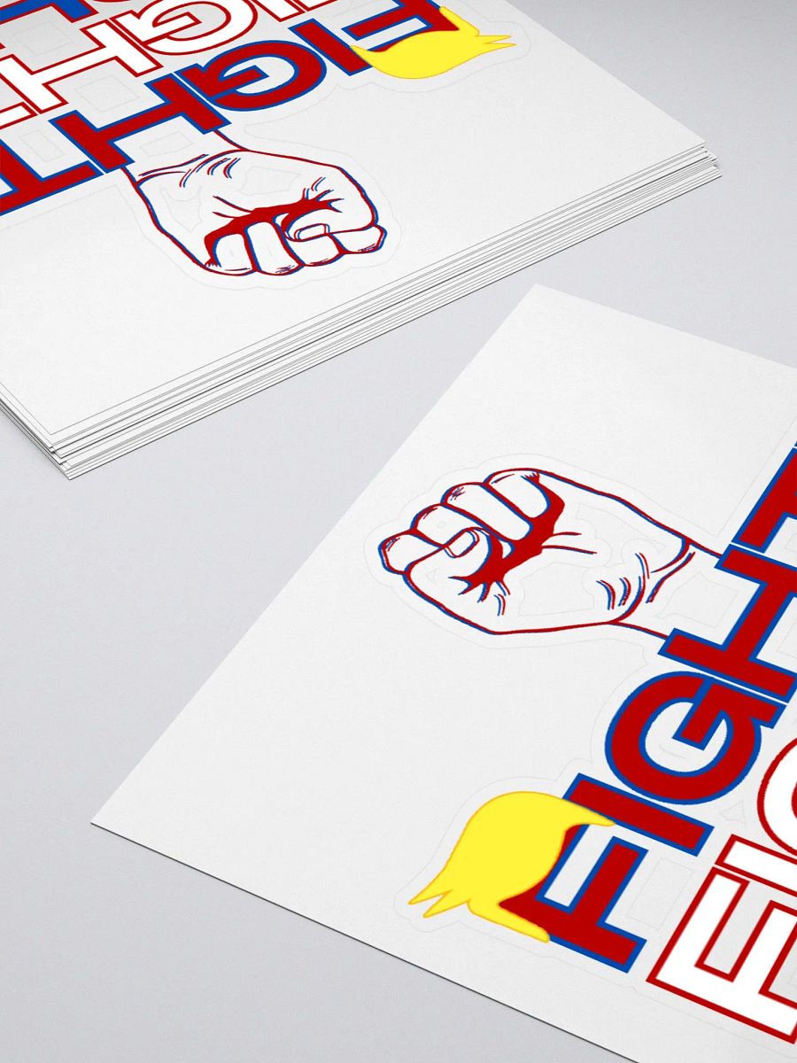 Trump Fight! Fight! Fight! America First Kiss-Cut Sticker product image (5)
