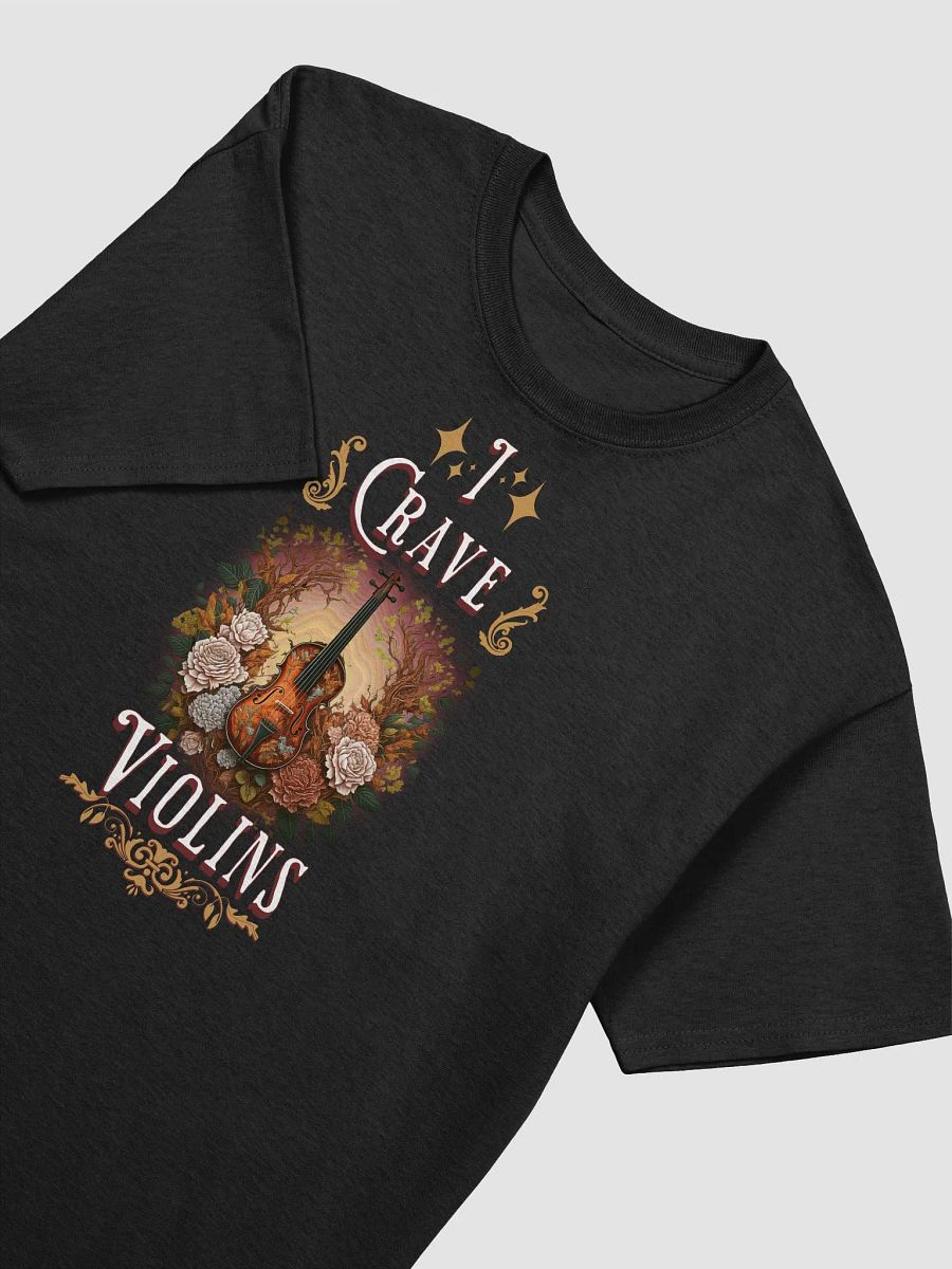 Melodic Reverie: I Crave Violins T-Shirt Design product image (4)