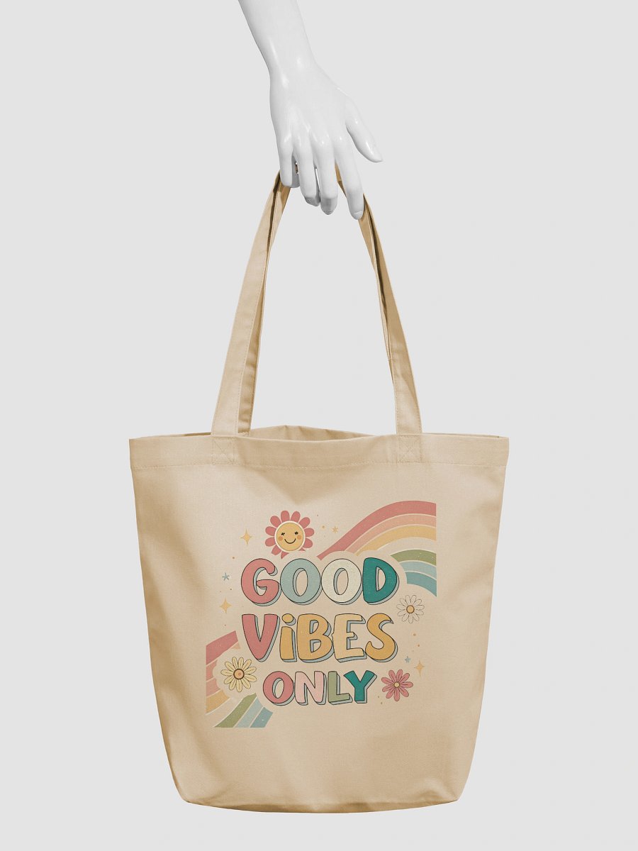 Good Vibes Only Rainbow Tote Bag product image (3)