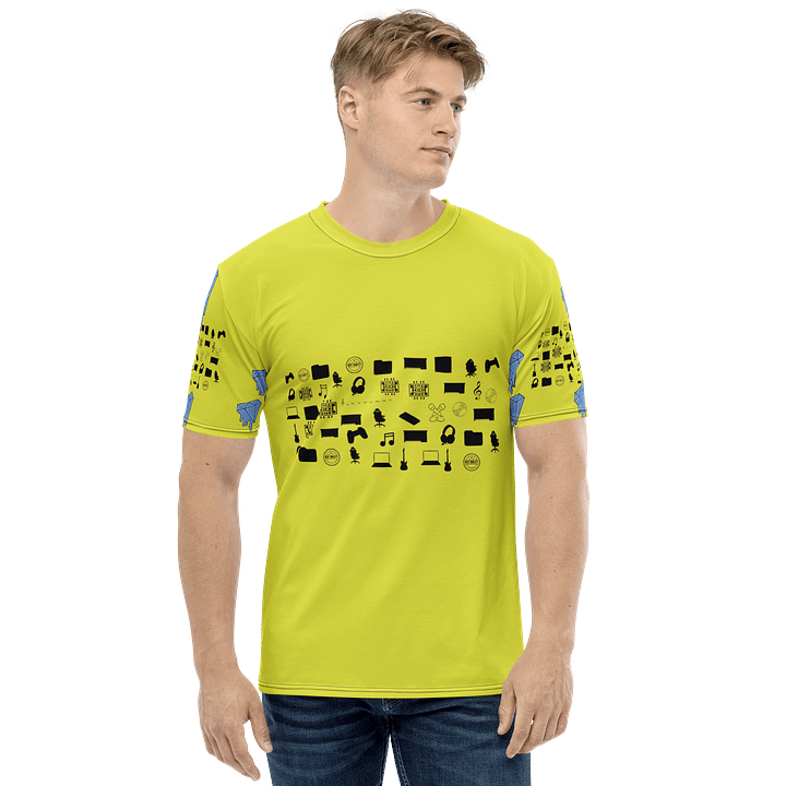 Yellow Vlog Academy All-Over Print Crew Neck T-Shirt product image (2)