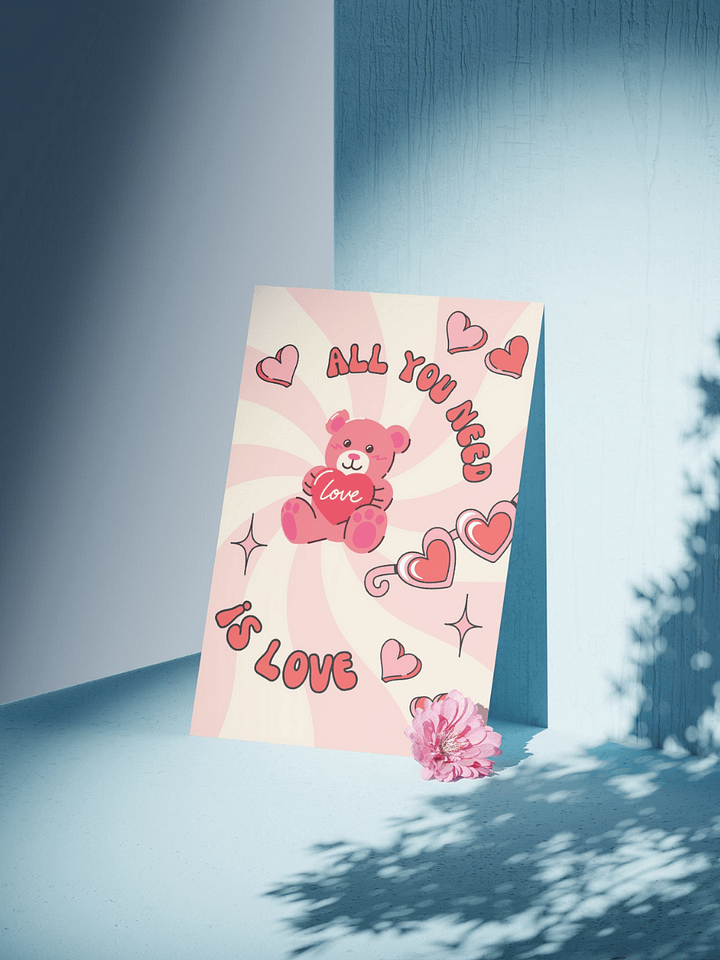 Valentines Day Card, Printable Valentines Day Card, Card for him her husband boyfriend girlfriend, Happy Valenntines Day, product image (1)