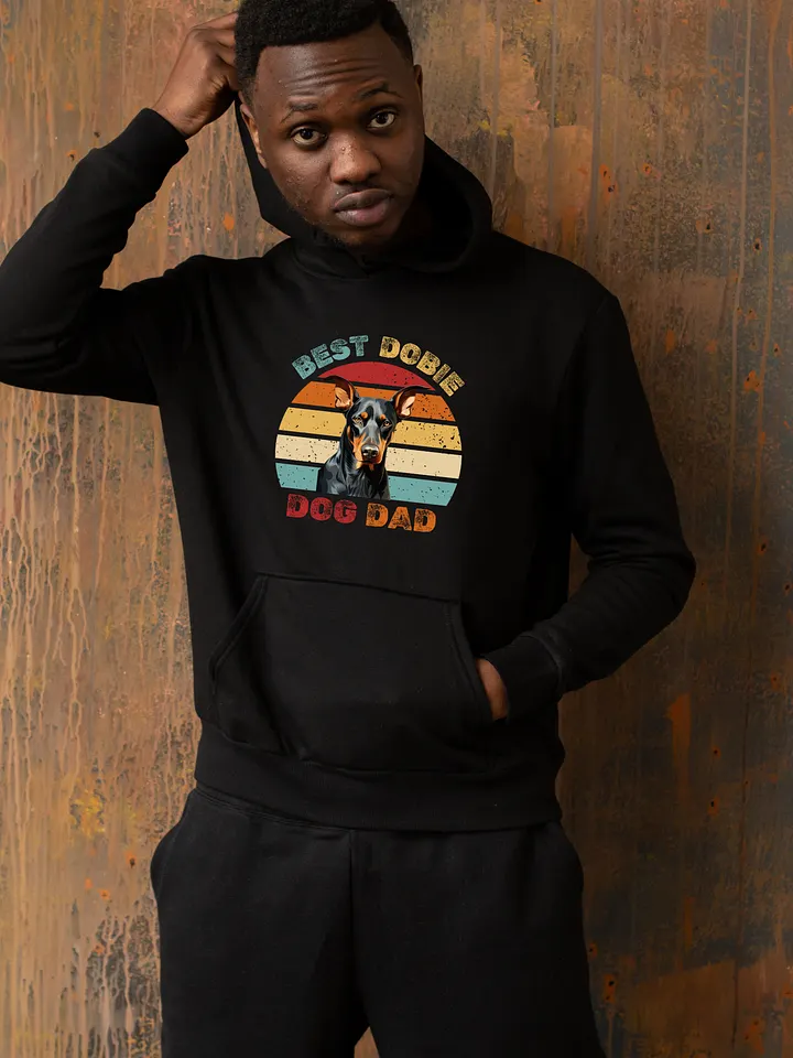 Best Dobie Dog Dad Doberman Pinscher Cotton Heritage Premium Hoodie product image (1)