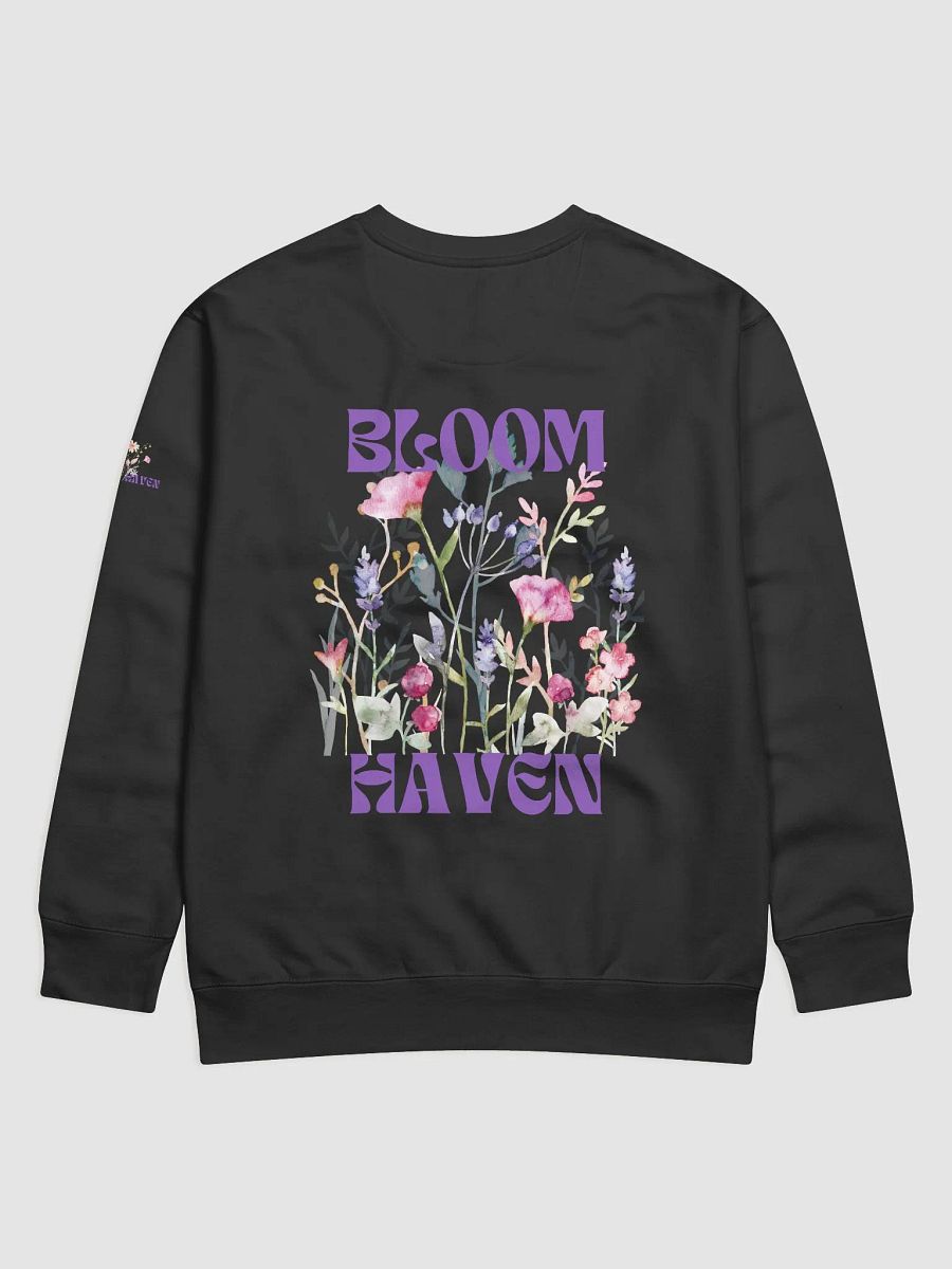 Bloom Haven Watercolor Sweatshirt - print on back & sleeve product image (1)