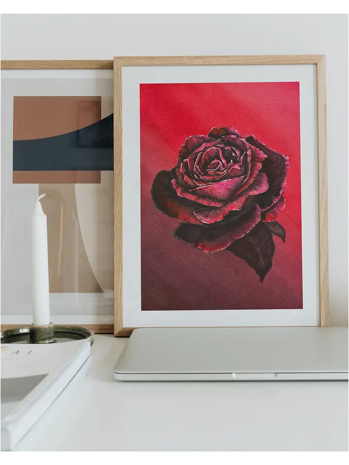 Red Rose Giclée Art Print product image (2)