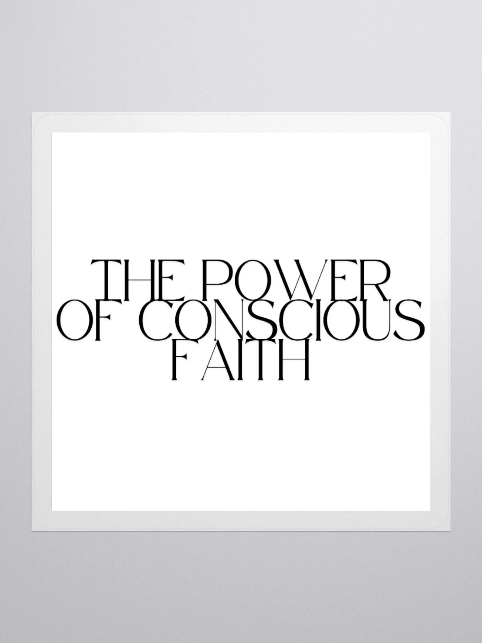 The Conscious Faith Affirmation Sticker product image (1)
