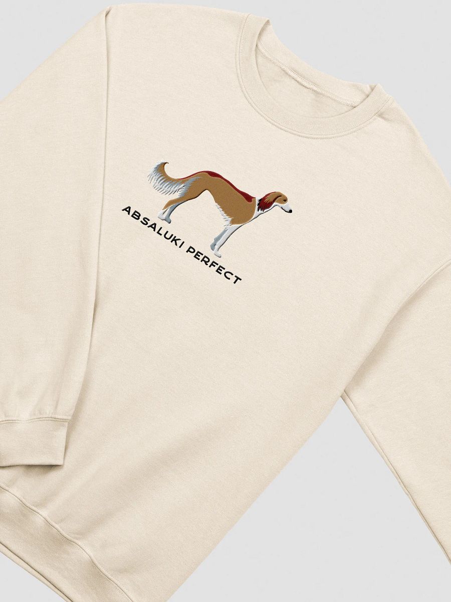 Absaluki Perfect Sweatshirt (Embroidered) of a Saluki(Tan) product image (15)