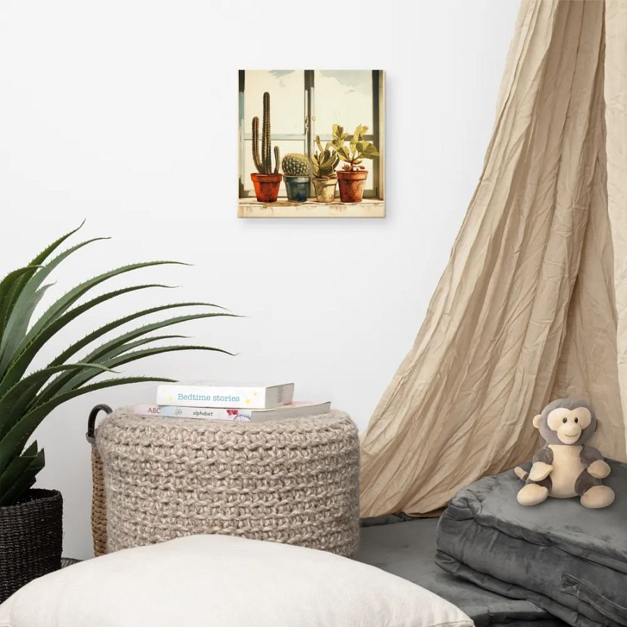 Art2401-04 Potted Plants Still Life - Canvas Print - sm product image (4)