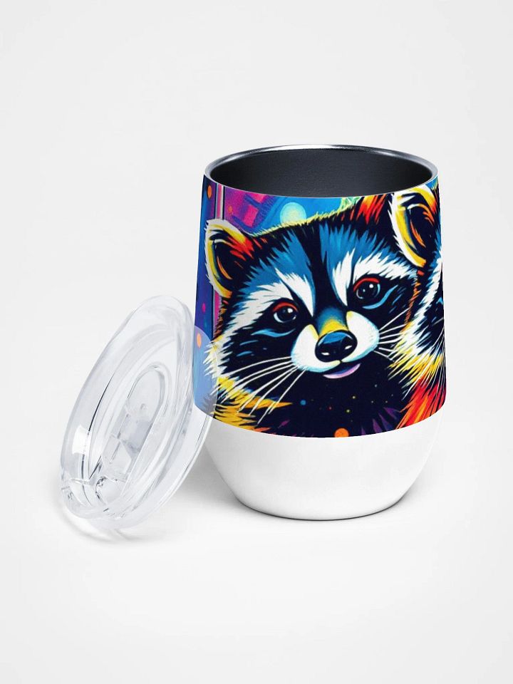 Psychedelic Raccoons Wine Tumbler product image (2)