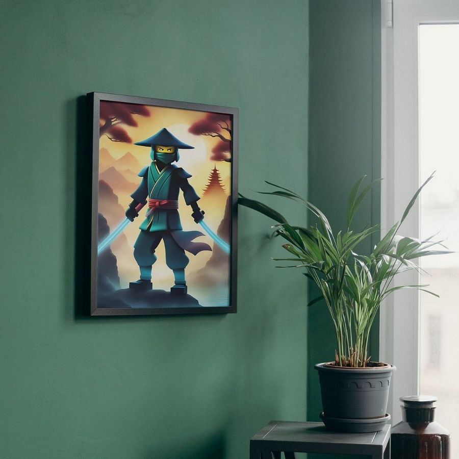 Fierce Ninja wall art Boys Room - Ninja Poster - Ninjago inspired Wall Decoration for Boys product image (27)