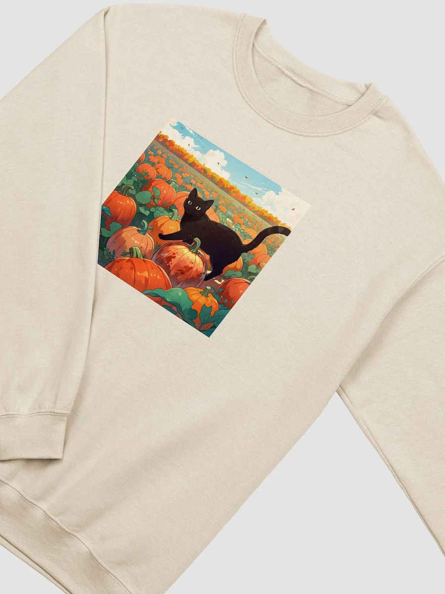 Whimsical Cat in Pumpkin Patch Sweatshirt product image (2)