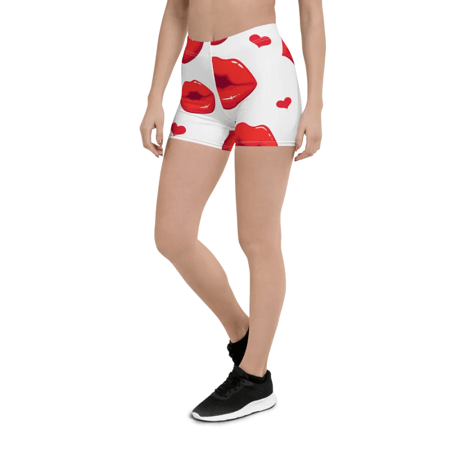 Luscious Lips All-Over Print Shorts product image (6)