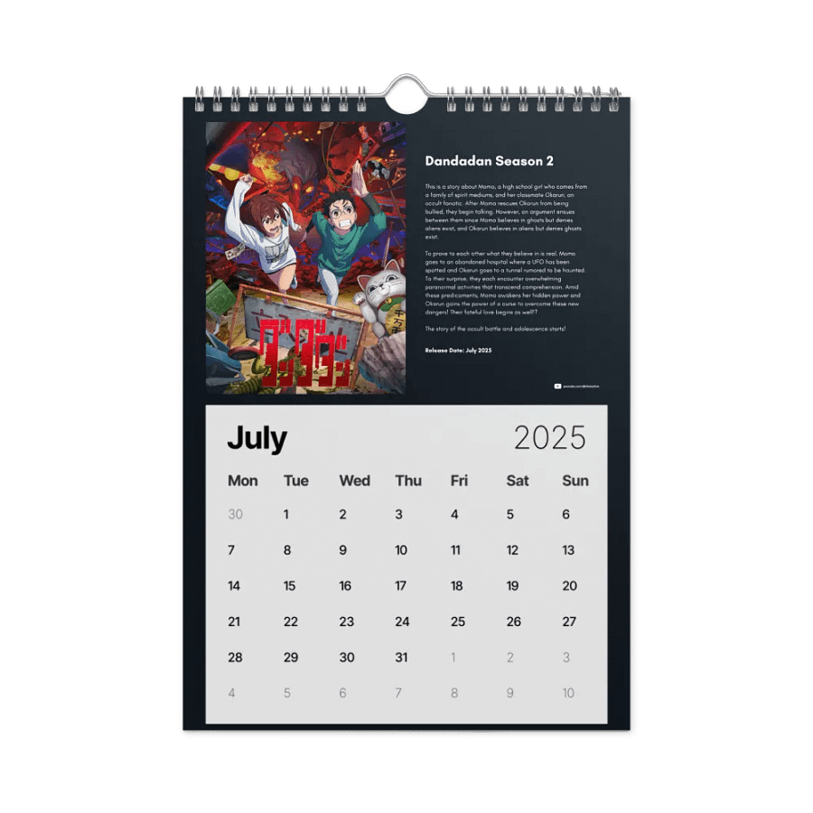 Otaku Den 2025 Anime Calander product image (3)