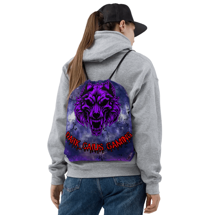 Wolf Skull Drawstring Bag product image (2)