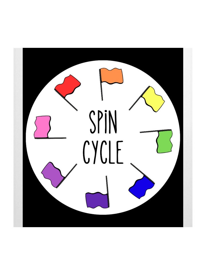 "Spin Cycle" Colorful Sticker product image (1)