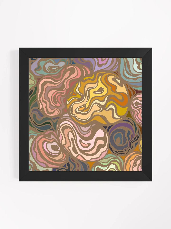 Swirling Topography Framed Poster - Stones No. 1 product image (8)