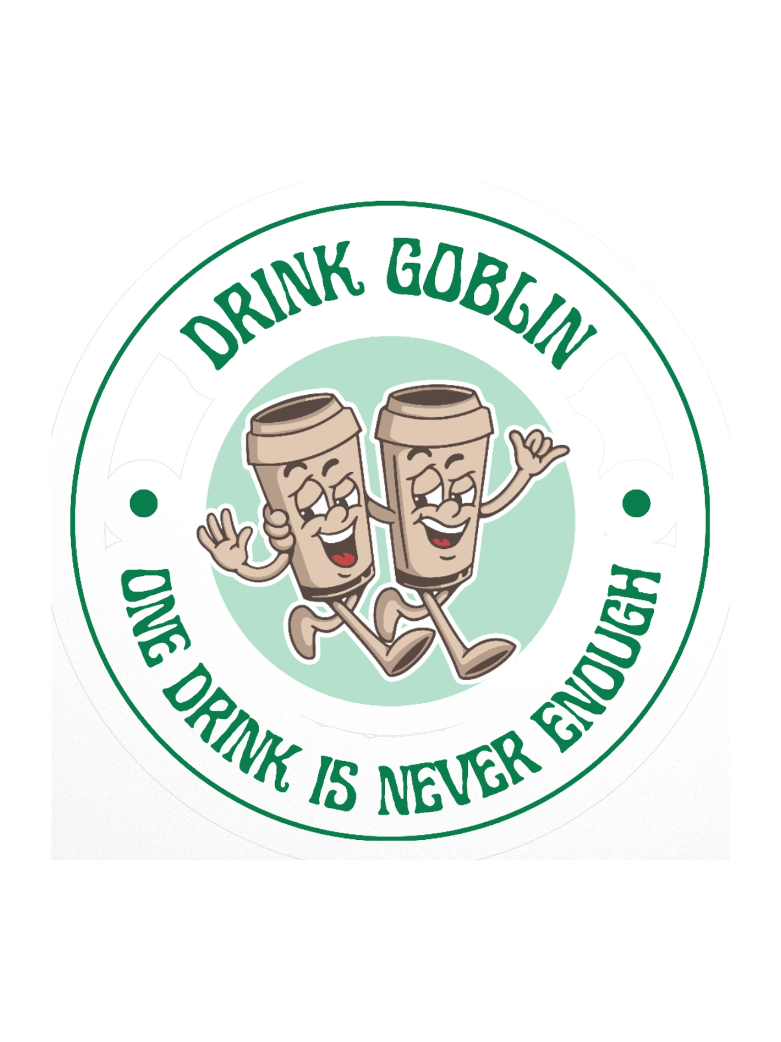 Drink Goblin Kiss Cut Sticker product image (2)