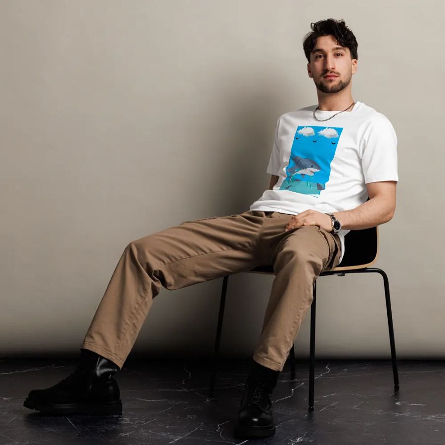 Splashy Shark Unisex Tee product image (5)