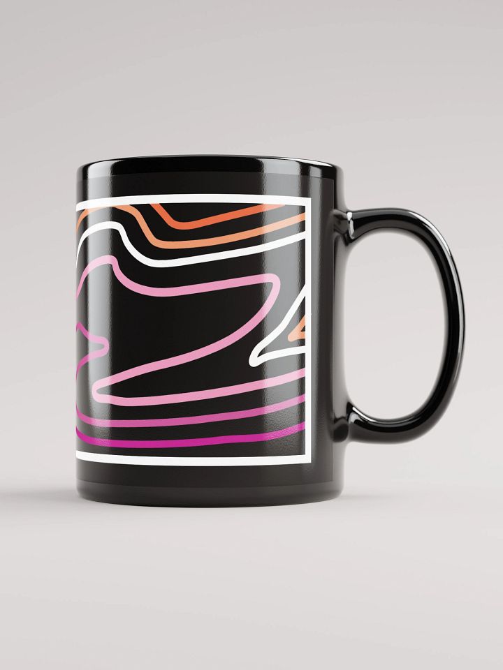 Topographic Pride Lesbian Mug product image (1)