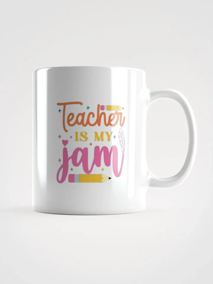White Glossy Mug Teacher product image (1)