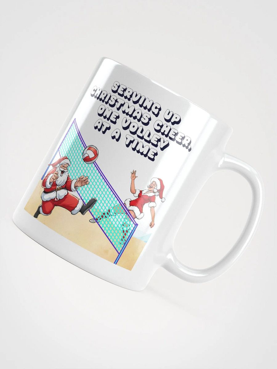 Serving Up Christmas Cheer, One Volley At A Time White Mug product image (11)