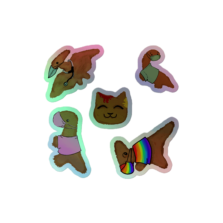 MSF/DWB Fundraising Sticker sheet 2025 - Dino Nuggies, Hold the Googly product image (2)