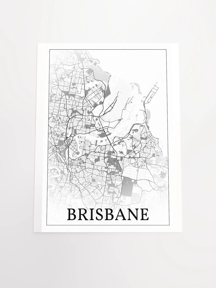 Brisbane, Australia, city map print product image (20)