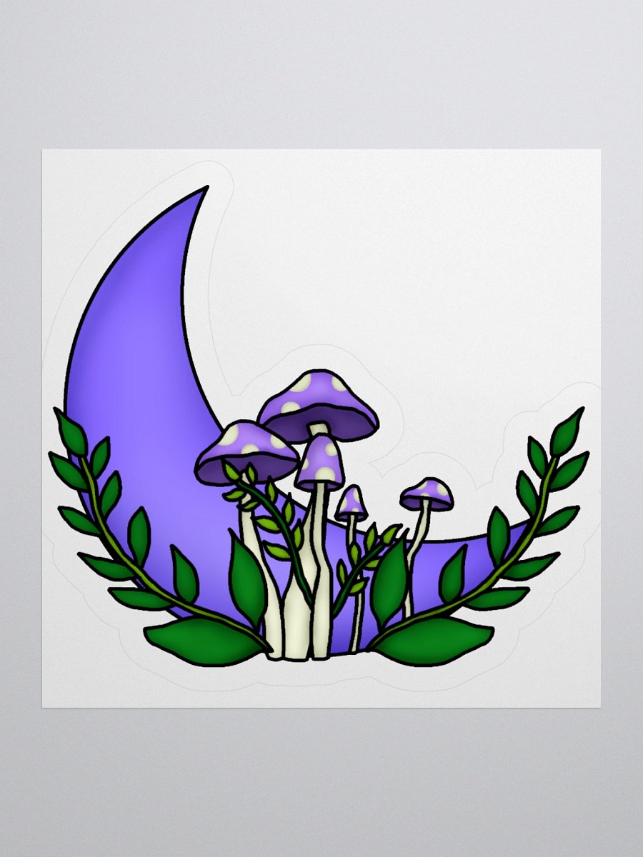 Moon & Mushrooms Sticker product image (2)