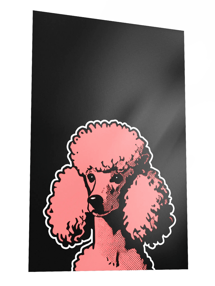 24" x 36" Pop Art Poodle Print / Frame Not Included product image (3)