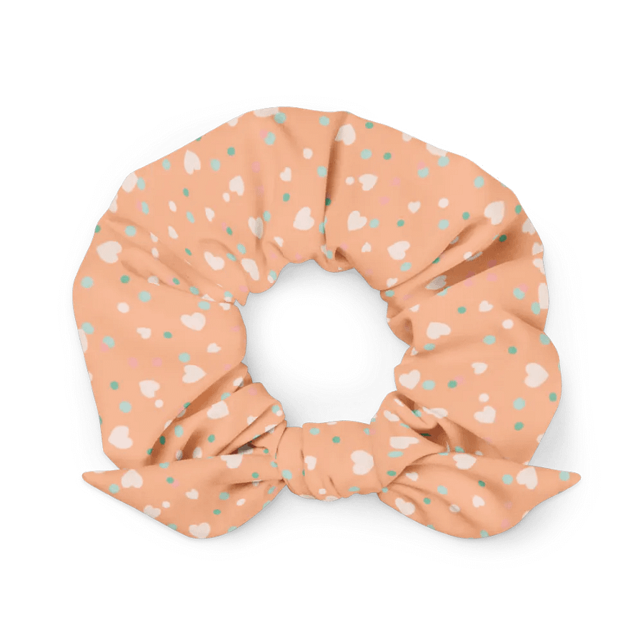 Simply Peachy Hearts and Dots Scrunchie product image (1)