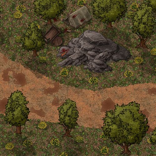 While travelling east to Schertan, the party found the remains of a shipment camp carrying goods from Vice's hometown. In a s...