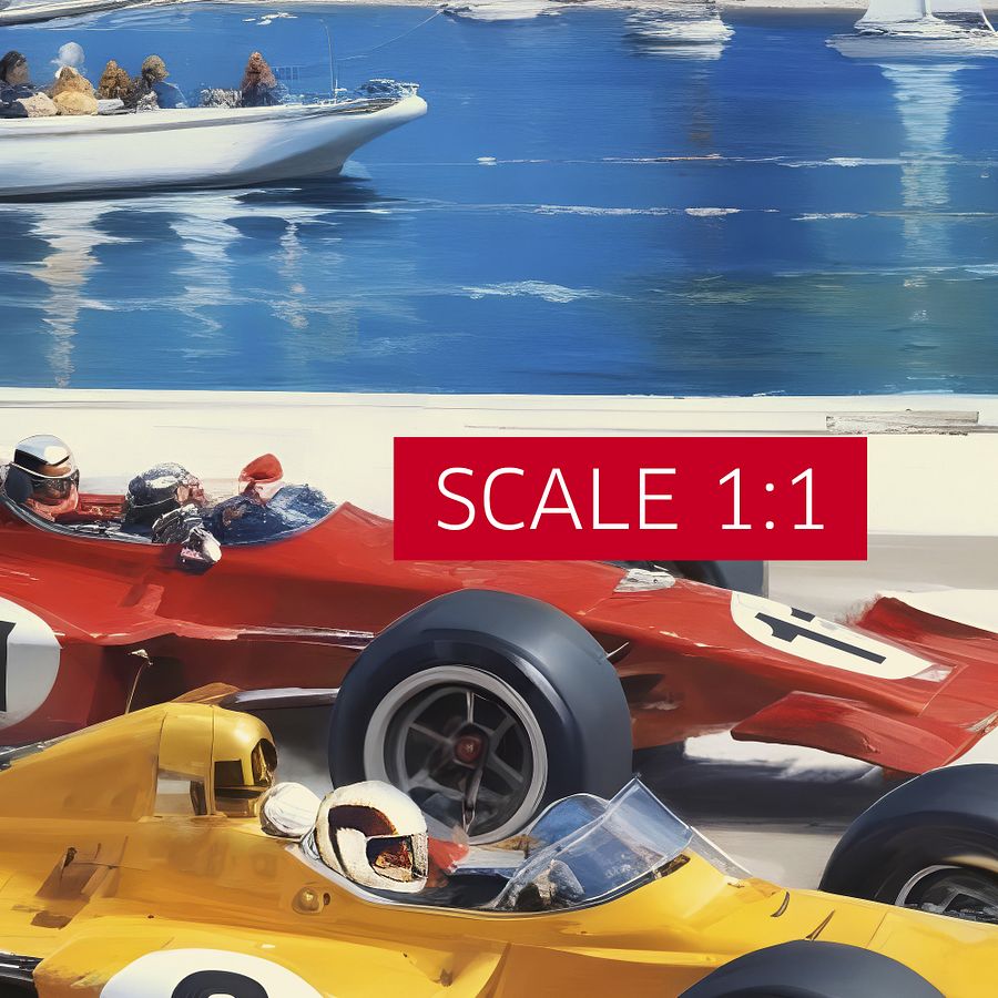 Monaco Grand Prix 1970 Poster — Vintage F1 Racing Wall Art, Retro Motorsport Print product image (4)