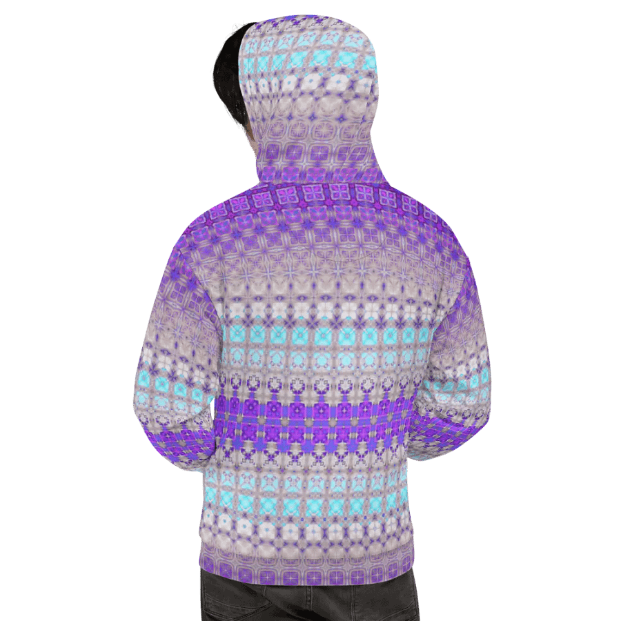 Abstract Multicoloured Pattern Unisex All Over Print Hoodie product image (3)