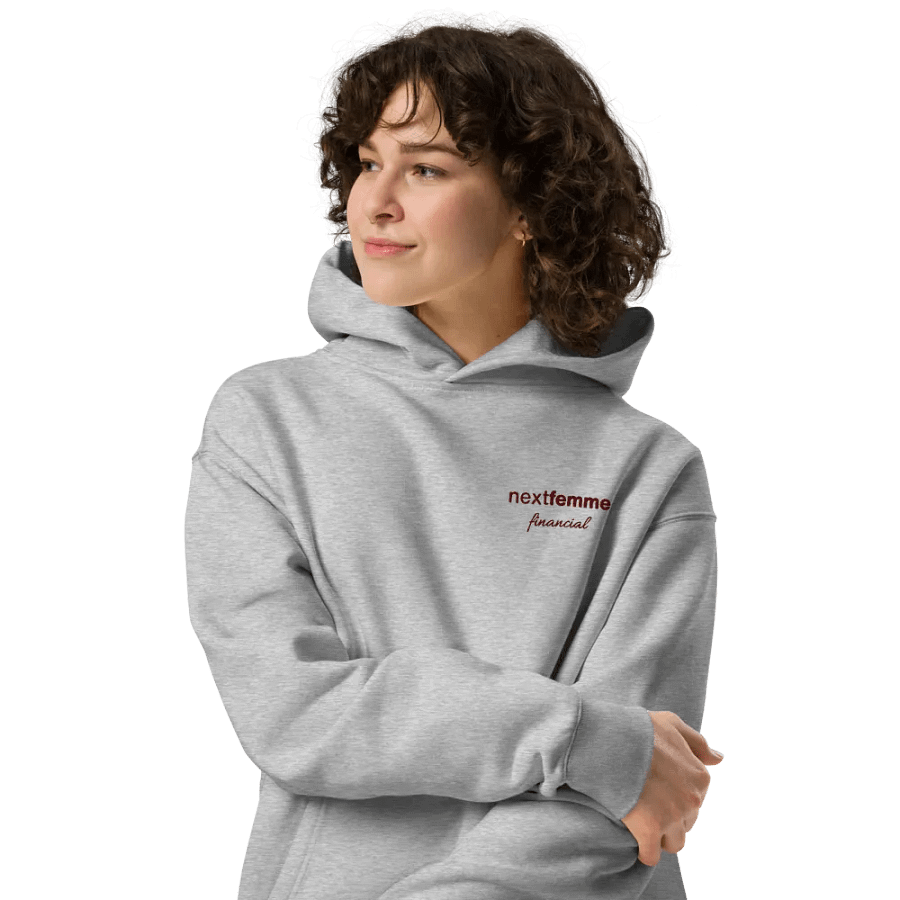 Relaxed Fit Unisex Hoodie with Maroon Logotype product image (3)