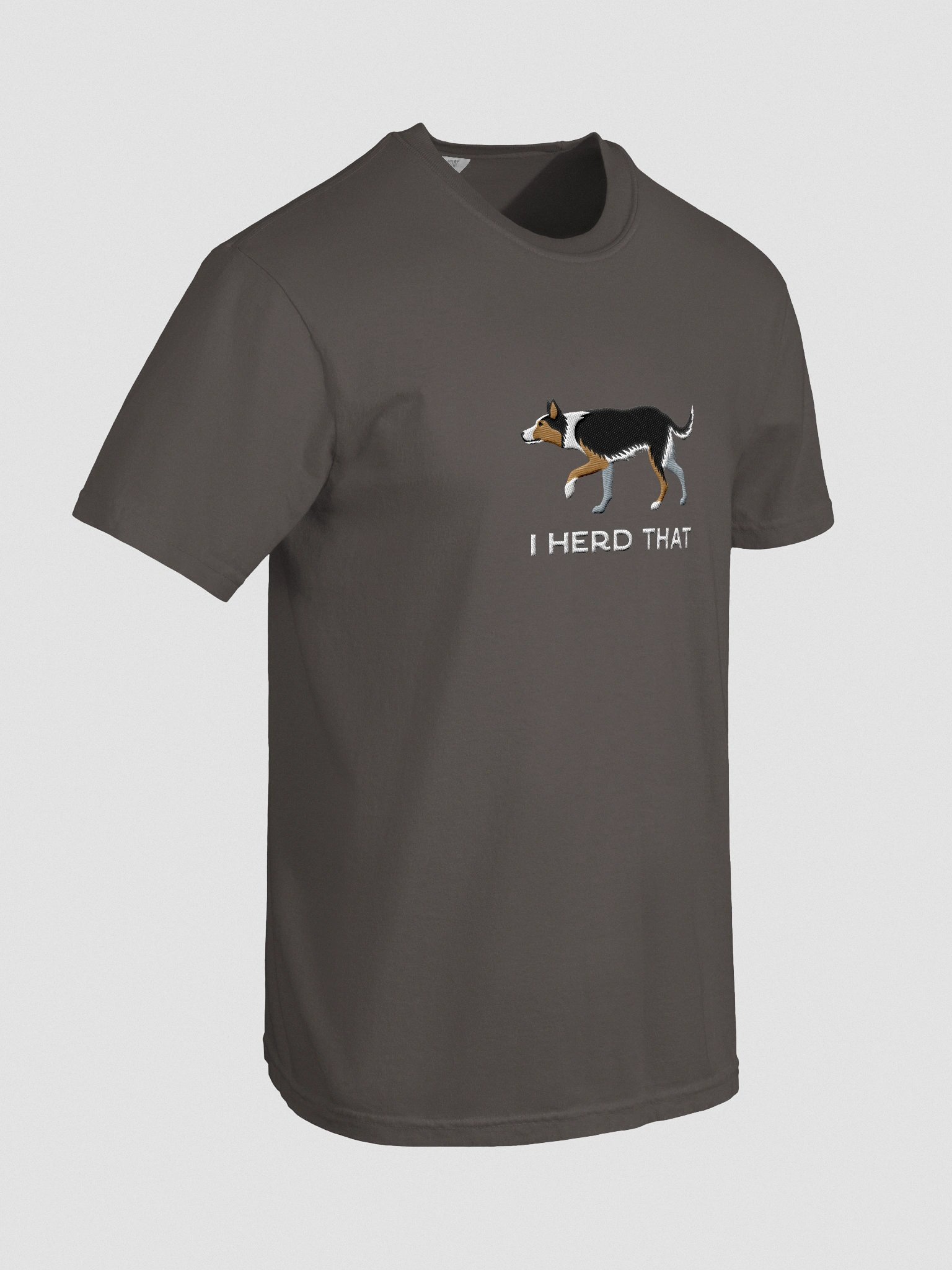 I Herd That T-Shirt(Embroidered) of an Australian Koolie(Black Tricolor) product image (11)