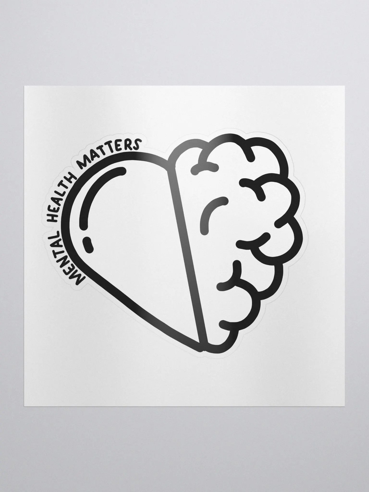 Mental Health Matters Kiss Cut Sticker product image (1)