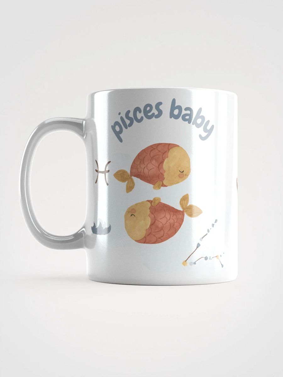 Pisces Baby February 19 – March 20 WHITE GLOSSY MUG Baby Gift, New Baby Gift, Fun Astrology Gift product image (7)
