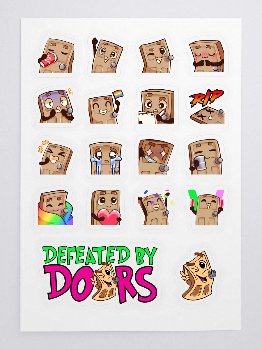 DefeatedByDoors Stickers product image (3)