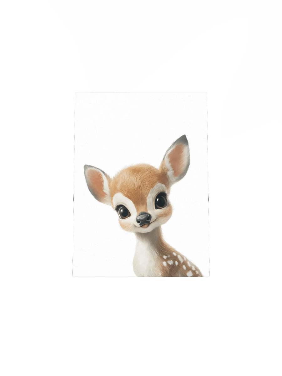 Woodland Curious Deer Nursery Print product image (5)