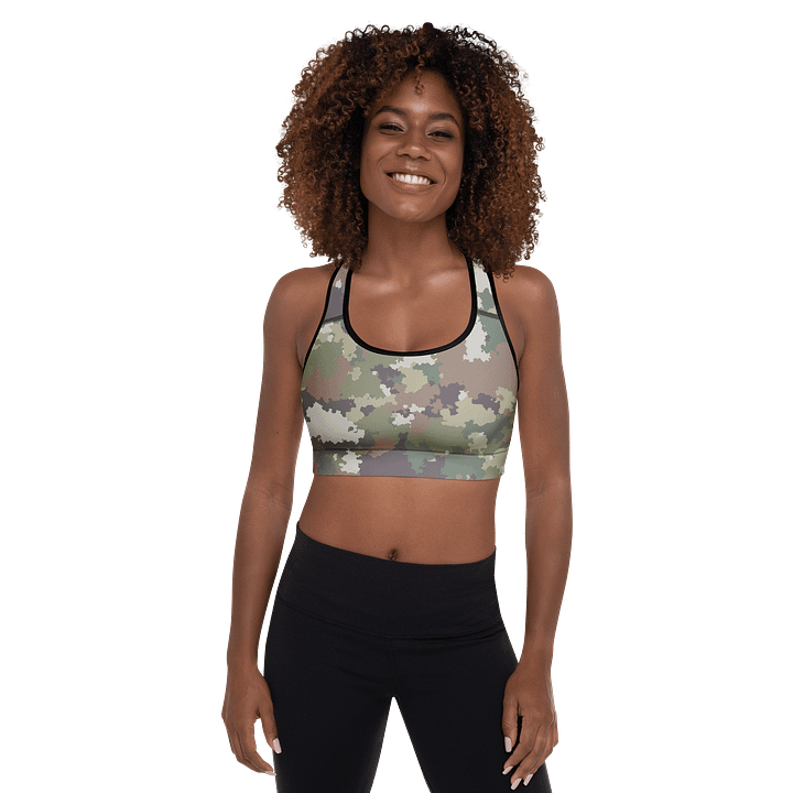 Padded Sports Bra-Army Camo product image (1)