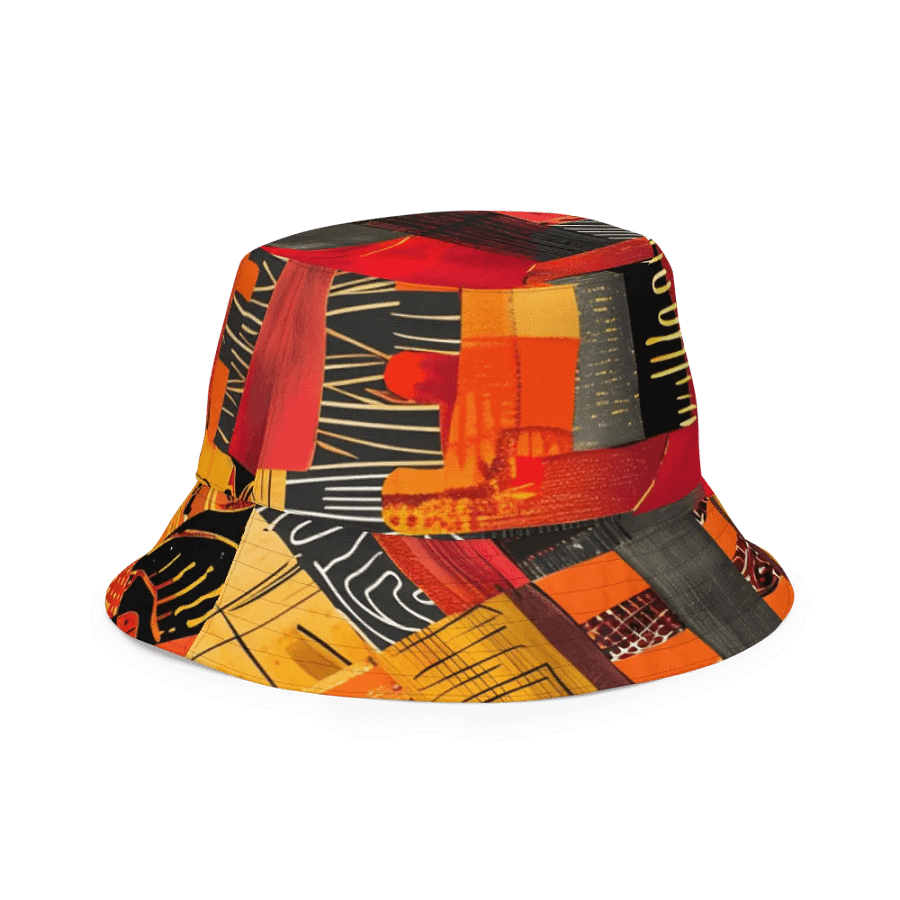 Tribal Fusion: African Tribal Seamless Patterns Reversible Bucket Hat product image (9)