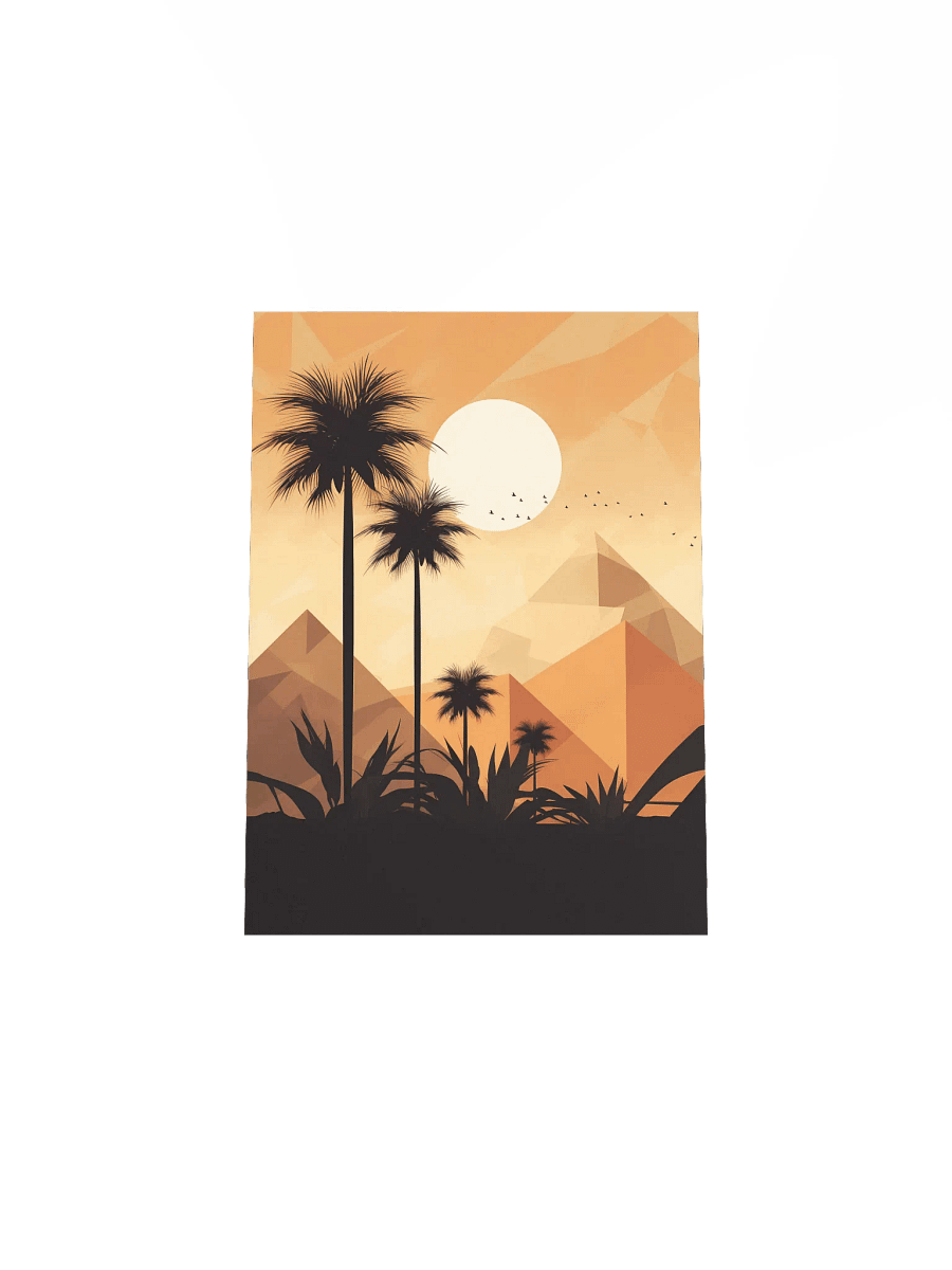 Golden Dunes – Minimalist Egyptian Desert Landscape Wall Art product image (4)
